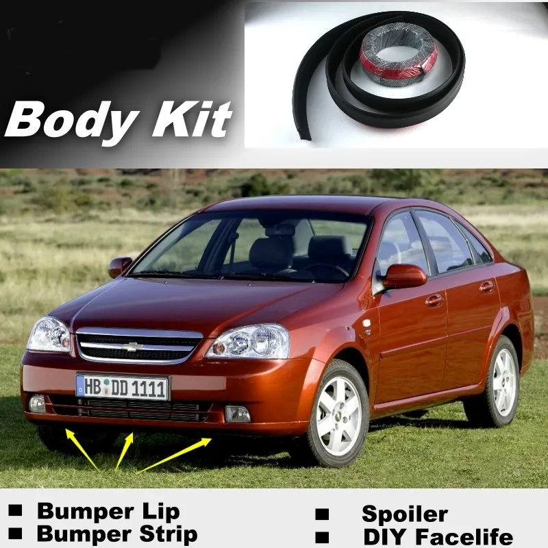 Bumper Lip Lips For Chevrolet Nubira J200 2002~2008 Spoiler For Car Tuning Recommend Body Kit + Strip