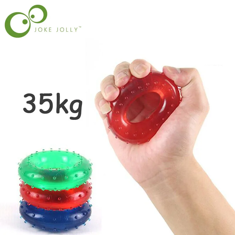 

35kg Strength Hand Grip Muscle Power Training Rubber Hand Grips Fitness Gripping Ring Ball Exerciser Expander Gripper GYH