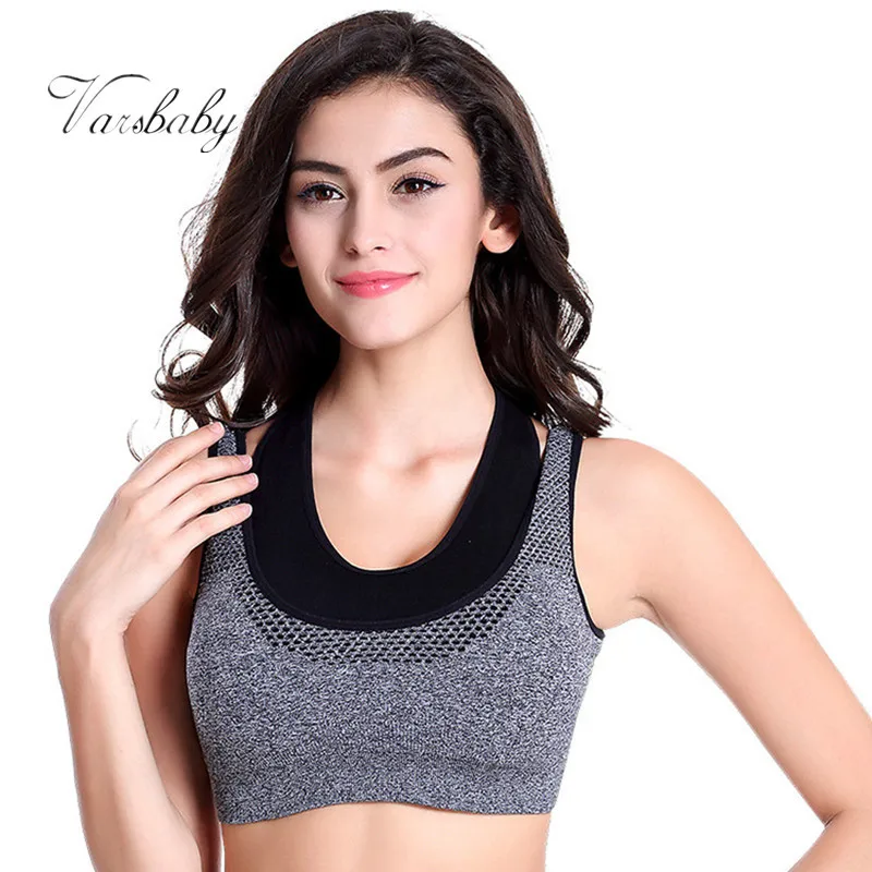 

Varsbaby WOMEN BRA WORKOUT BUSTIER CROP TOP TANK SEAMLESS PADDED UNDERWEAR