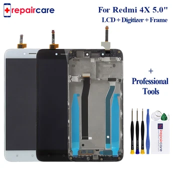 

Free DHL Original 10PCS LCD+Frame For Xiaomi Redmi 4X LCD Display Screen Replacement For Redmi 4X Digiziter Assembly