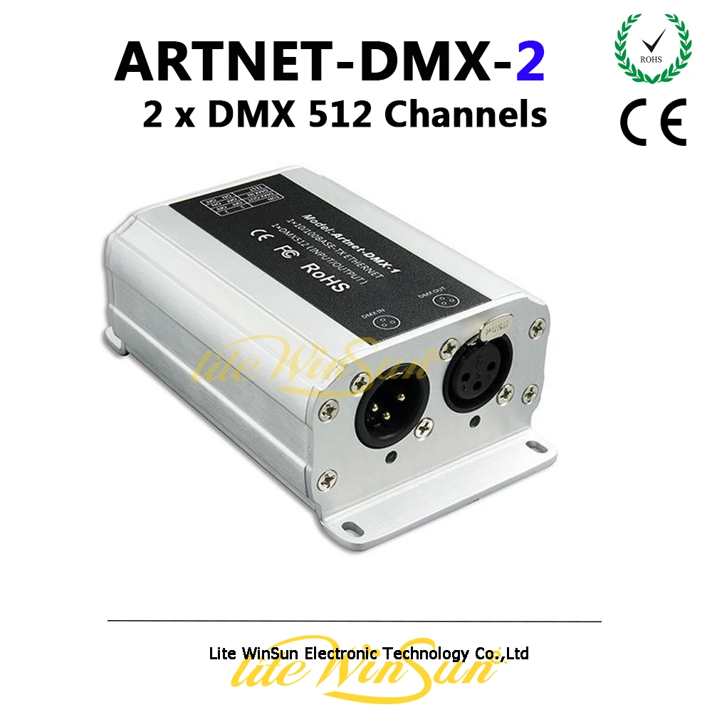 

Litewinsune Artnet Input DMX512 Output Signal 1024Channels Amplifier Dimmer Console Parts RJ45 XLR-3 Connector Artnet-DMX-2