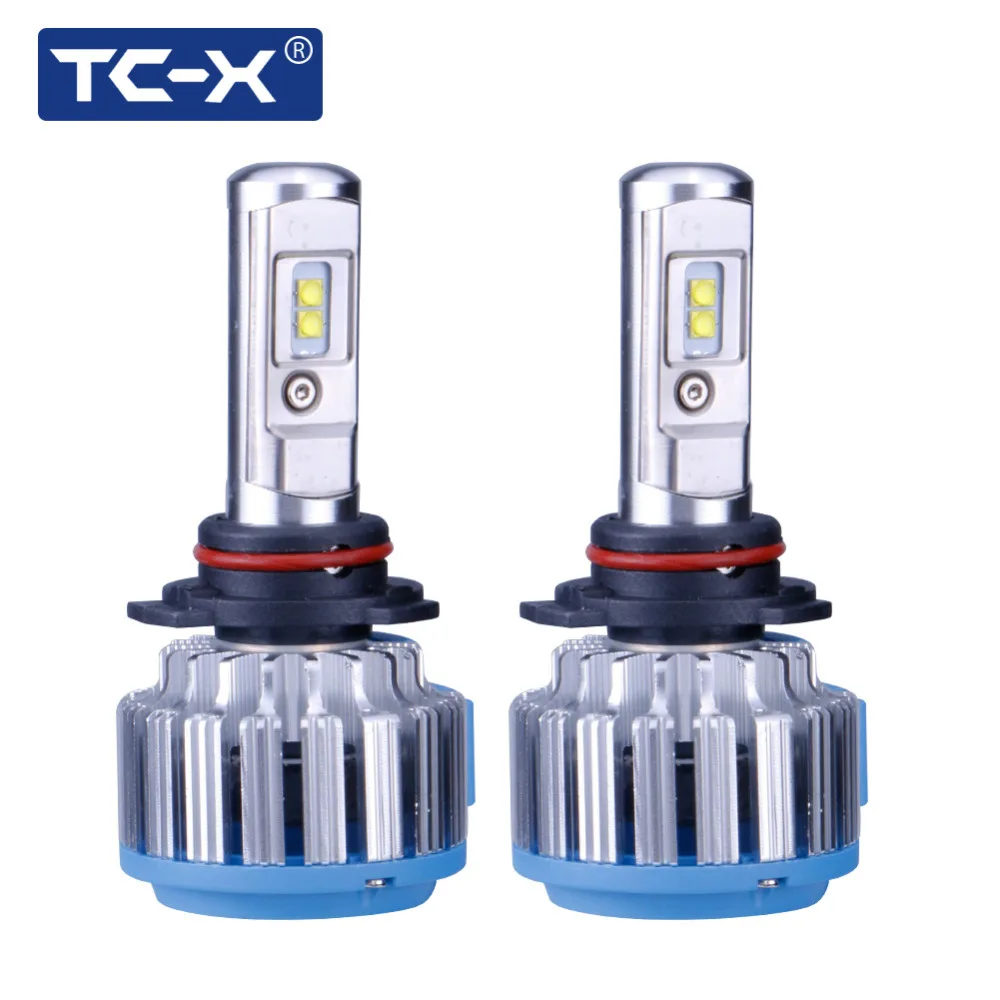 

TC-X 2 Pieces/ Pair LED Car 9012 HIR2 LED Headlights 12V 6000K Fog Lights Auto Bulbs Low Dipped Beam Replacement Conversion Kit