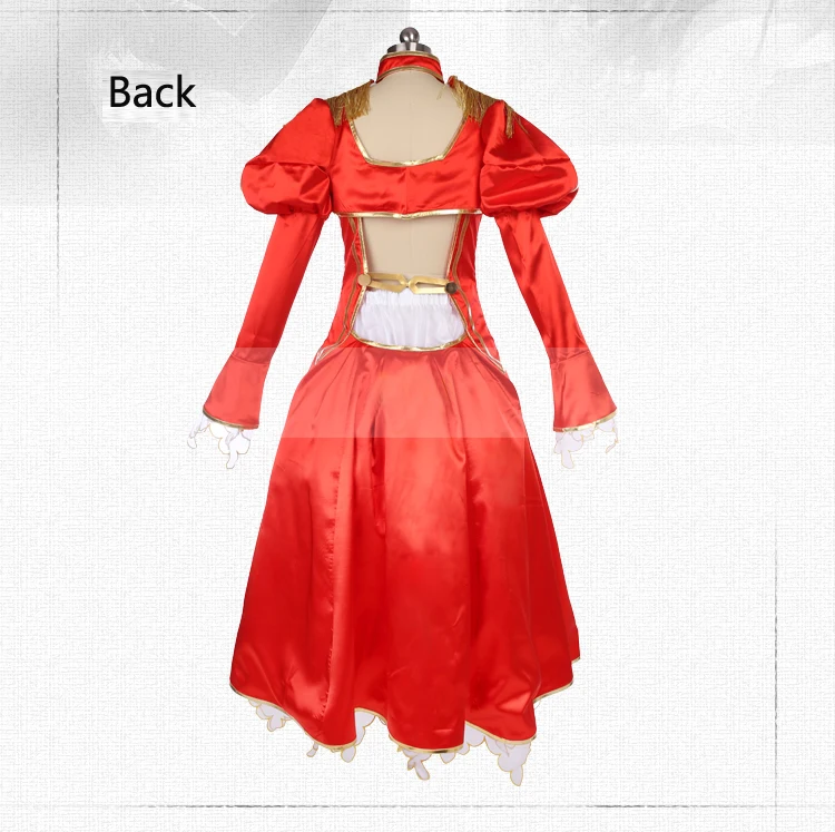 Best Custom size fate grand order Saber Nero Claudius Augustus cosplay costume female red dress Halloween Carnival Anime clothes cos 7