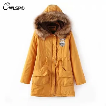 

CWLSP 2018 Autumn Winter Solid Hooded 11 Color Women's Down Jacket Woman Coat Fashion Warm Plus Size Feminine Clothes QA2779