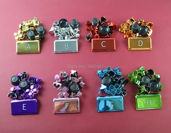 

OCGAME 2sets/lot plated CUH-ZCT2 JDS-040 JDM 040 Thumbsticks Dpad R1 L1 R2 L2 Button Chrome full buttons for ps4 pro jds-040
