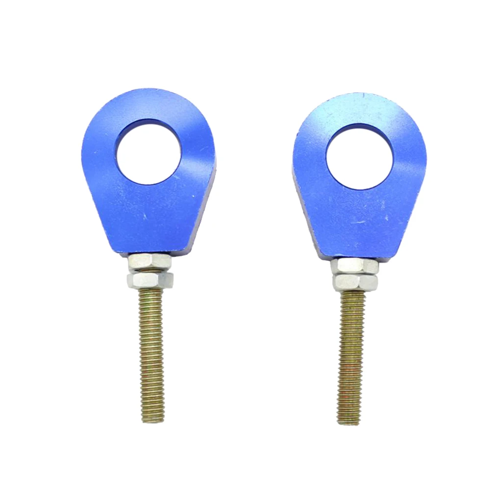 2Pcs 15mm Motorbike Chain Tensioner Adjuster for PIT PRO Trail Dirt Bike Blue 15mm Chain Adjuster Tensioner