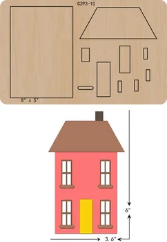 

New house Wooden die Scrapbooking C-393-10 Cutting Dies