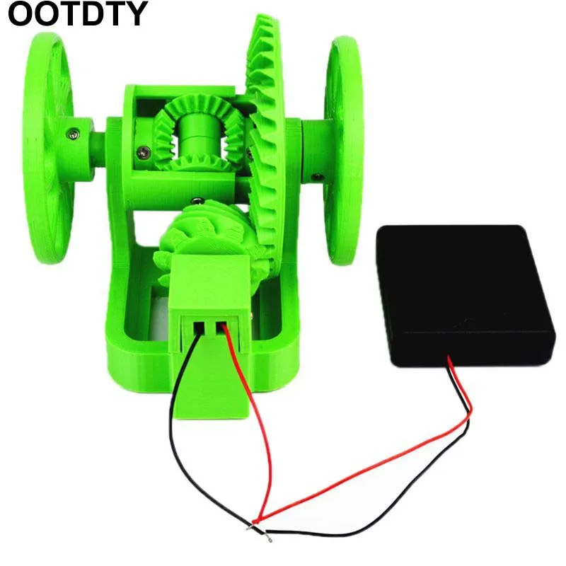 Автомобильная дифференциальная простая модель моделирования с коробкой батареи 3D технология печати творческие DIY аксессуары 4XFE