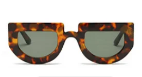 Мужские солнечные очки в ретро-стиле для женщин Нерегулярные толстый край океан серии очки дамы тенденция дикий улица выстрел Защита от солнца - Название цвета: C4