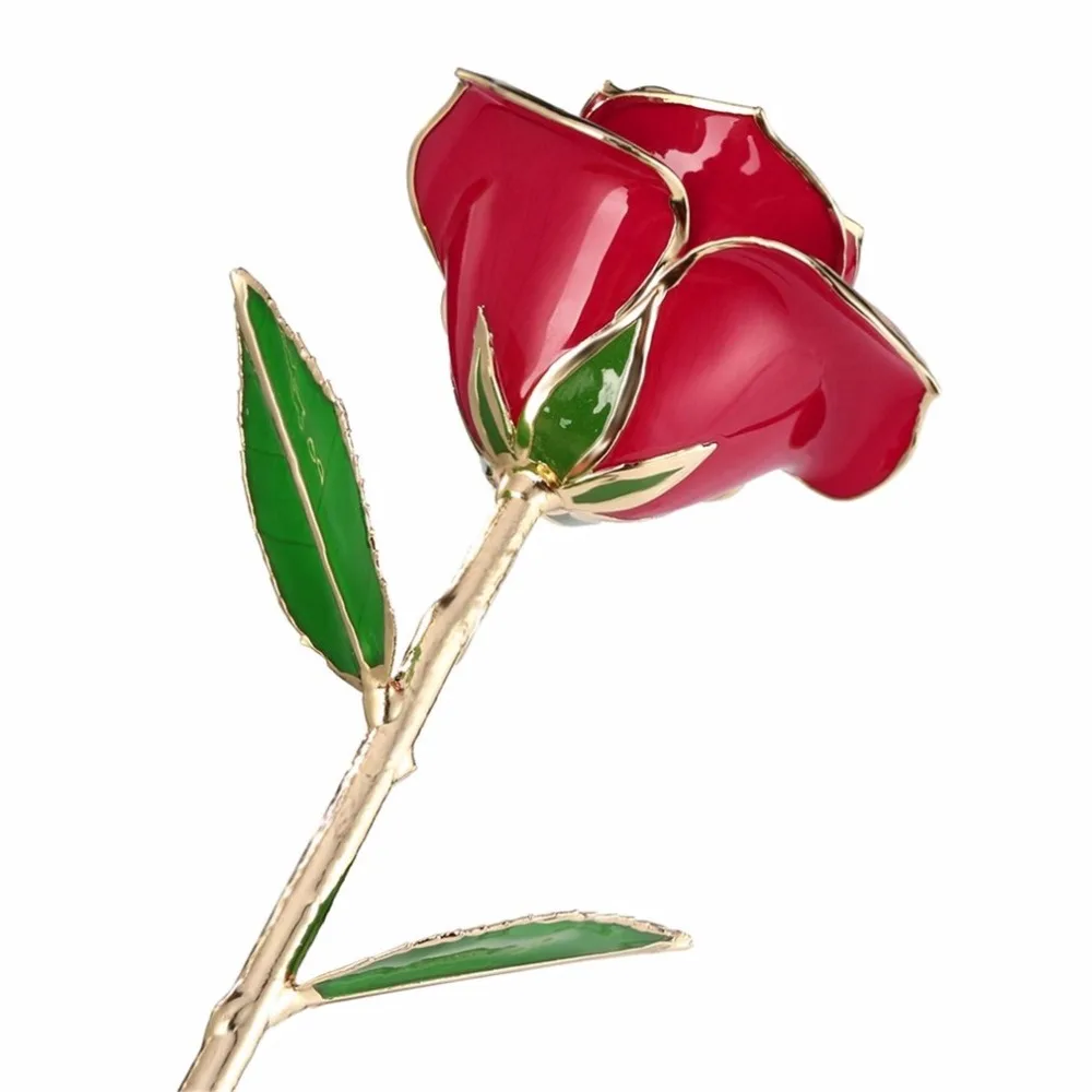Искусственные цветы из фольги 24 к золотого цвета Love Forever Rose, лепестки тычинки розы, сушеные искусственные цветы для украшения дома, свадебный подарок