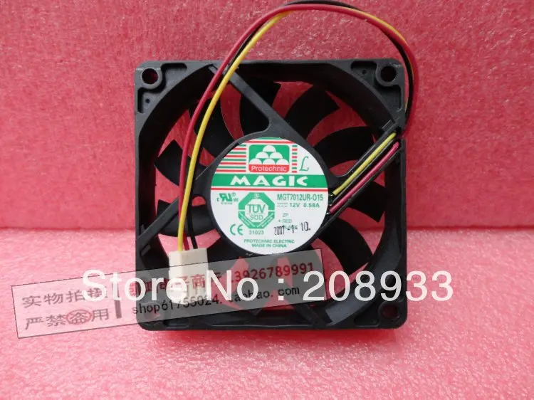 

For MAGIC MGT7012UR-015 12V 0.58A 7015 7CM CPU chassis wind capacity fan+cooling fan