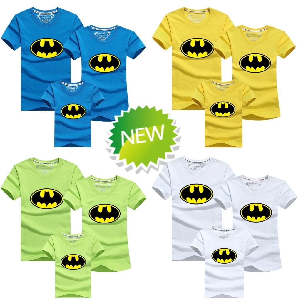 family tees batman family t shirt summer dad mum baby kids ...