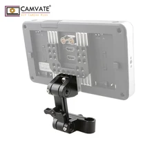Suporte ajustável do monitor de camvate/suporte com o padrão 15mm braçadeira da haste dobro para monitores/alguns outros dispositivos de apoio