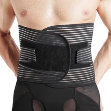 

New Hot Sale Sports accessories Back Support Brace Belts Lumbar Lower Waist Double Adjust Back Pain Relief waist Trainer Support