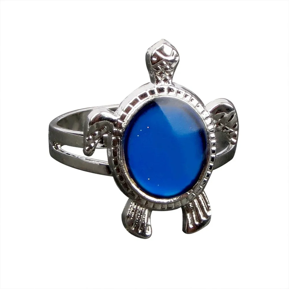 

Lovely color changing cute sea turtle Mood rings for men women's jewelry gift MR005