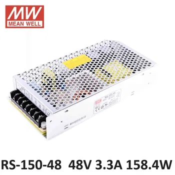 

DC Power Source 48V 3.3A 158.4W Meanwell RS-150-48 Switching Power Supply Driver for LED Strip AC 110/220V Input to DC 48V PSU