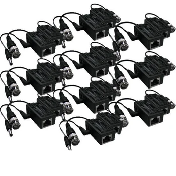 

10 Pair BNC UTP Video Security Camera Balun Transceive CCTV Coax CAT5 To Camera