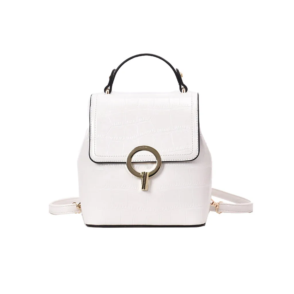 

Small Backpack Fashion Women Solid Color Shoulder Bags Wild Leisure Backpacks Versatile Lady Travel Bag Sac A Dos Femme