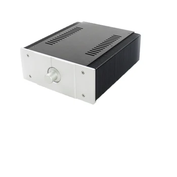 

KYYSLB Silver WA56 All Aluminum Class A Amplifier Chassis Amplifier Case Box Cooling Hole