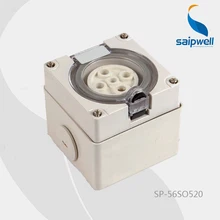 Саип/Saipwell IP67 500 V 20A 5 предмет в партии Европейский/австралийские электрические Водонепроницаемый промышленный женский Мощность разъем(SP-56SO520