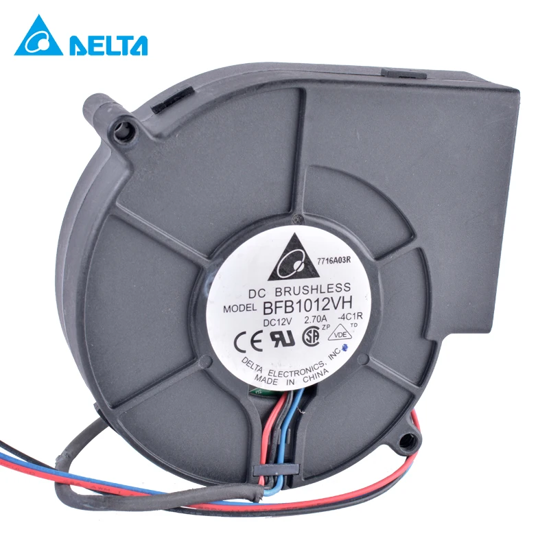 DELTA BFB1012VH 9733 9 7 см 97 мм 97x94x33 12 В 2.70A двойной шариковый подшипник большой объем