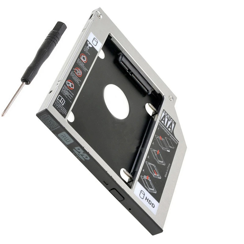 

9.5mm SATA 2nd SSD HDD Caddy for HP Compaq NC8200 NC6200 NC6220 Nc4200 Hard Disk Drive Caddy