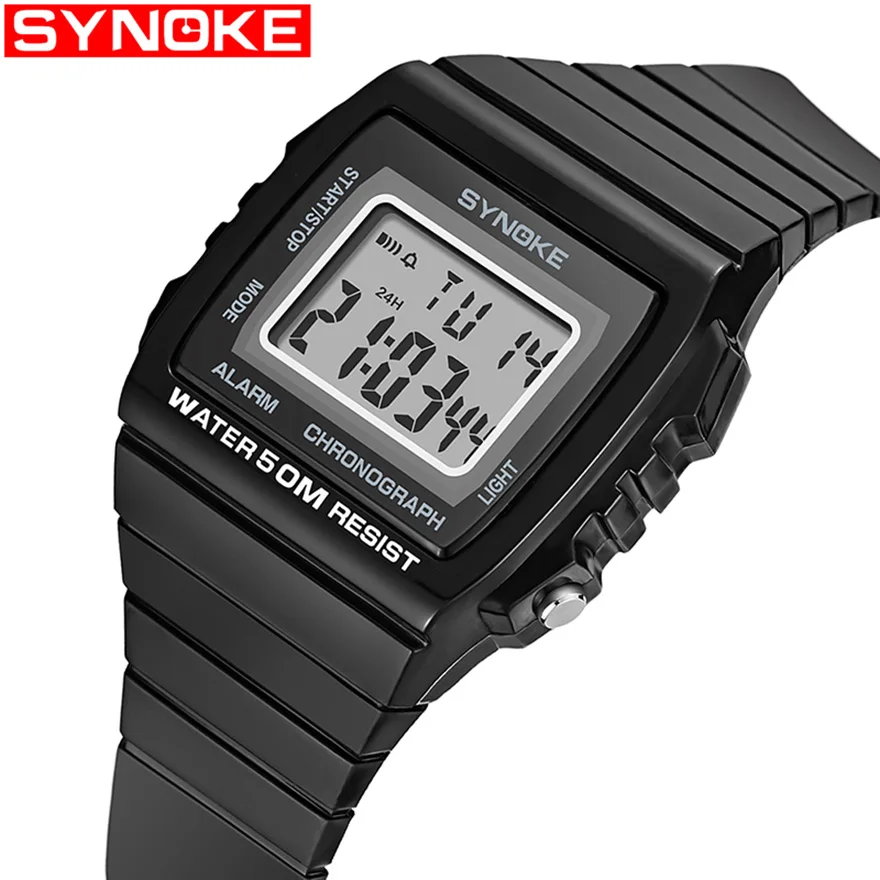 SYNOKE спортивные часы для мужчин многофункциональная жизнь Relogio Masculino