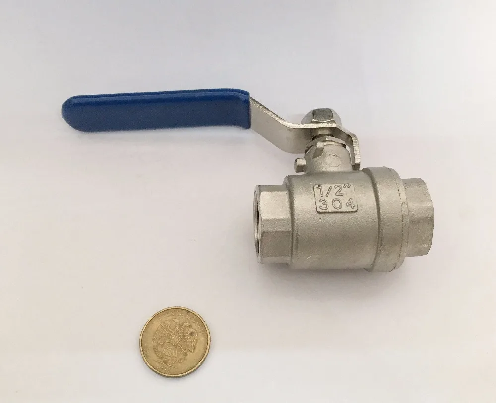

1/2" (DN15) Ball valve . Stainless steel 304 .