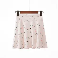 Весна и лето женская модная юбка для ноутбука Высокая талия эластичная талия Студенческая юбка