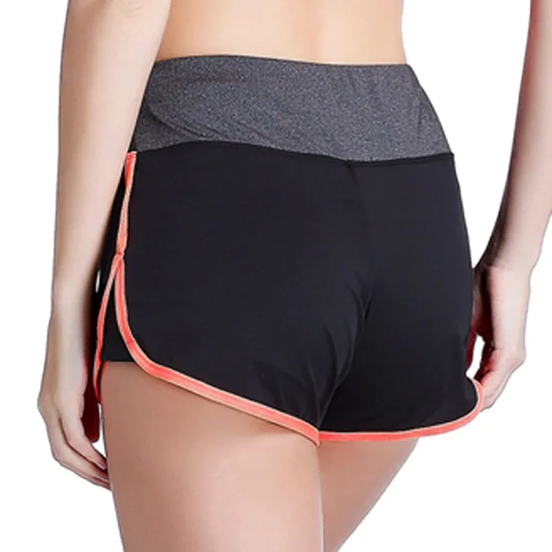 1 шт., женские летние спортивные шорты, одноцветные, для тренировок, с поясом облегающие, для бега, эластичная талия, шорты для фитнеса