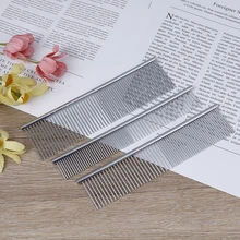 Горячая триммер для домашних животных из нержавеющей стали CombsPuppy щетка для чистки кошек удаление шерсти животных уход Асимметричная расческа для длинных волос