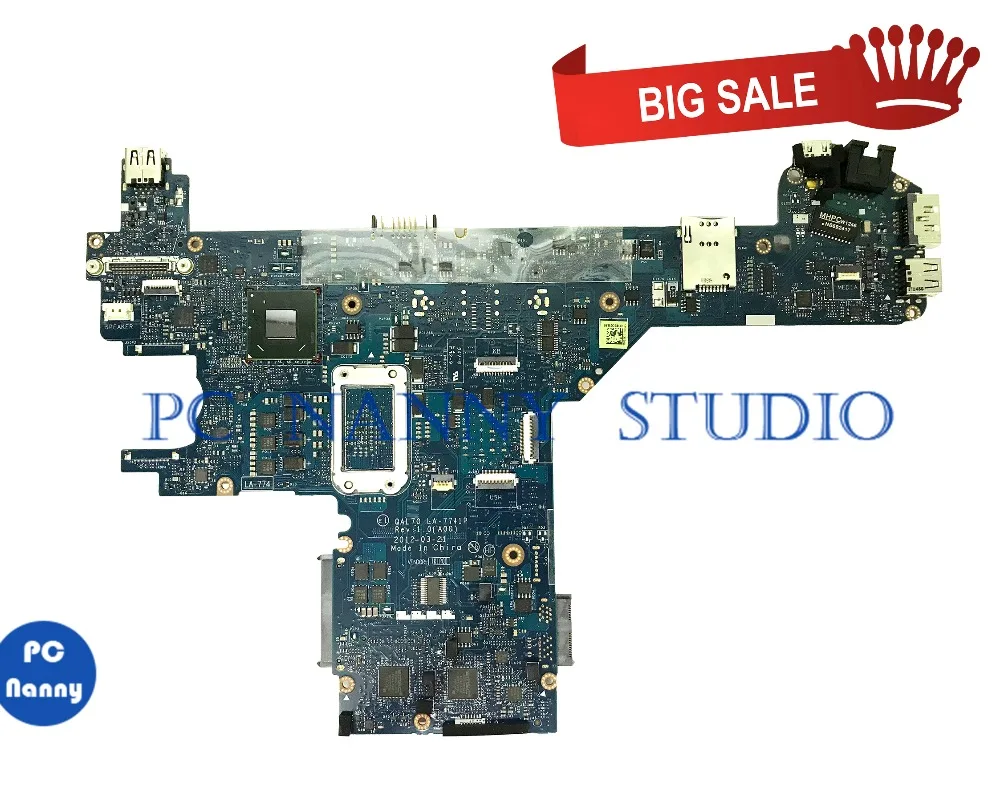 awesome  PCNANNY 0KG8R0 KG8R0 for Dell Latitude E6430S Laptop motherboard I7-3520M QAL70 LA-7741P tested