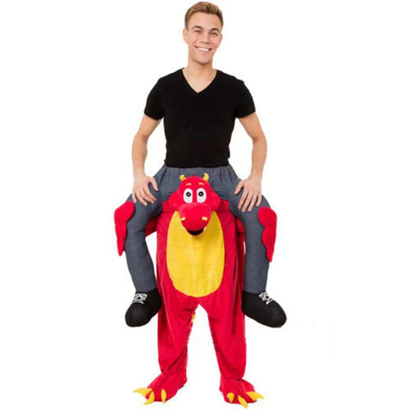 Novedad paseo en mi mascota disfraces llevar de nuevo divertido Animal pantalones Oktoberfest Halloween fiesta Cosplay ropa caballo montar Juguetes - 3