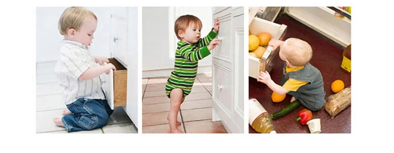 Многофункциональный двойной кнопочный детский замок для двери шкафа замок холодильника защита от детей замок для ящика туалетный замок