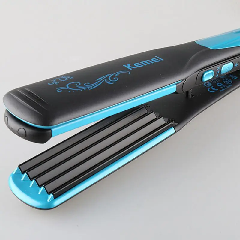 

Kemei KM-2209 Ionic hair curling corn hair straightening curly hair dual-use electric splint drop Shipping