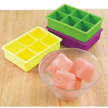 2 шт. силиконовые лоток для льда очень большой площади льда блоки плесень BPA бесплатно желе выпечки Плесень охладитель вина камень Acessórios Para vinho