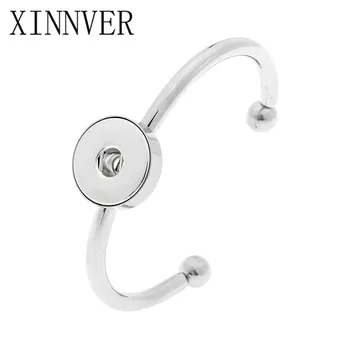 

Stainless Steel Bracelet Bangle Snap Bracelet Fit 12mm 18mm Snap Button Jewelry For Men Women Jewelry