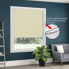 100% Blackout Metal Bead Rope Khaki Roller Blinds Thermal Roller Shade Window Shade Customized Blinds hse train across the sea roller shade