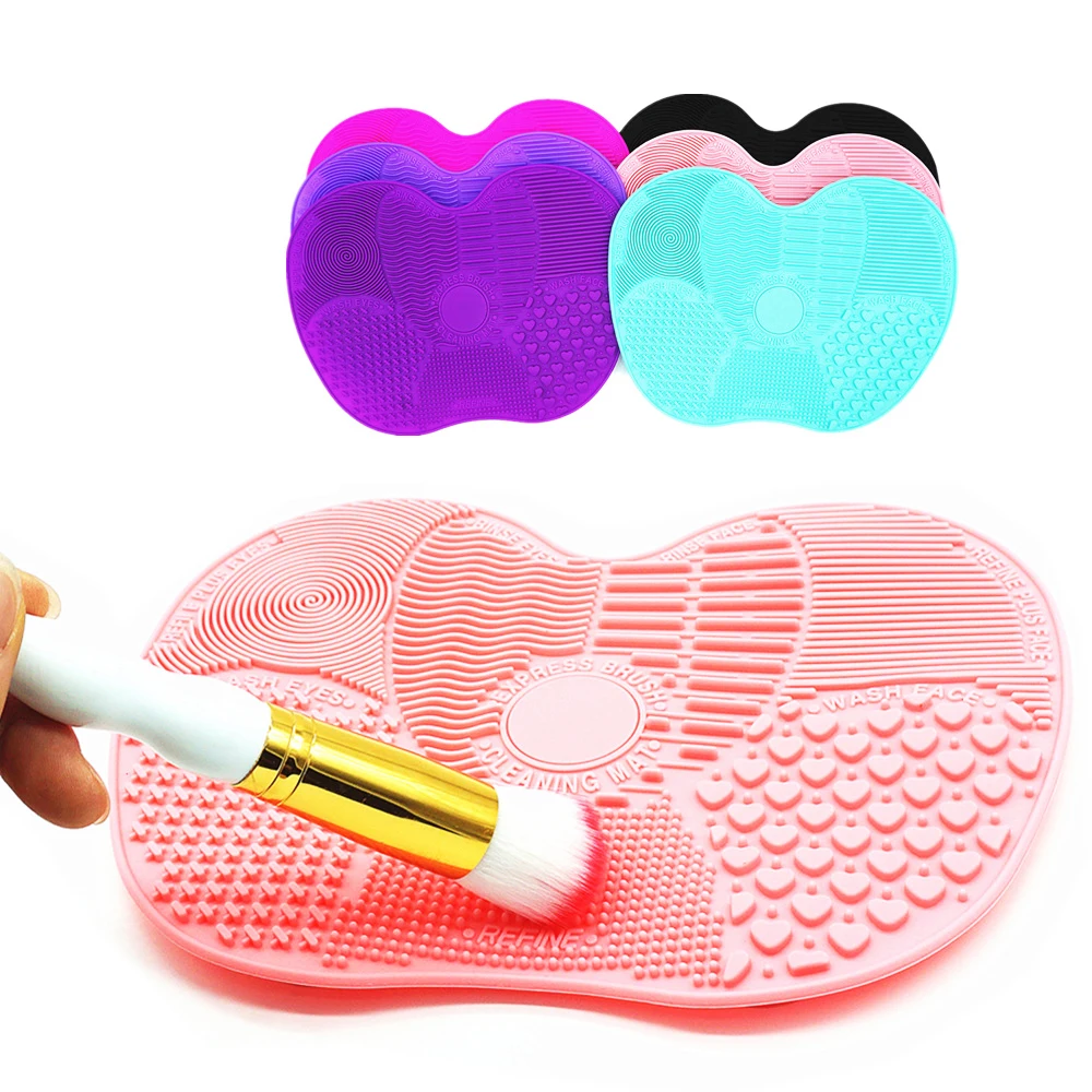 

Silicone Brush Cleaner Cosmetic Make Up Washing Brush Gel Cleaning Mat Foundation Makeup Brush Cleaner Pad Scrubbe Board