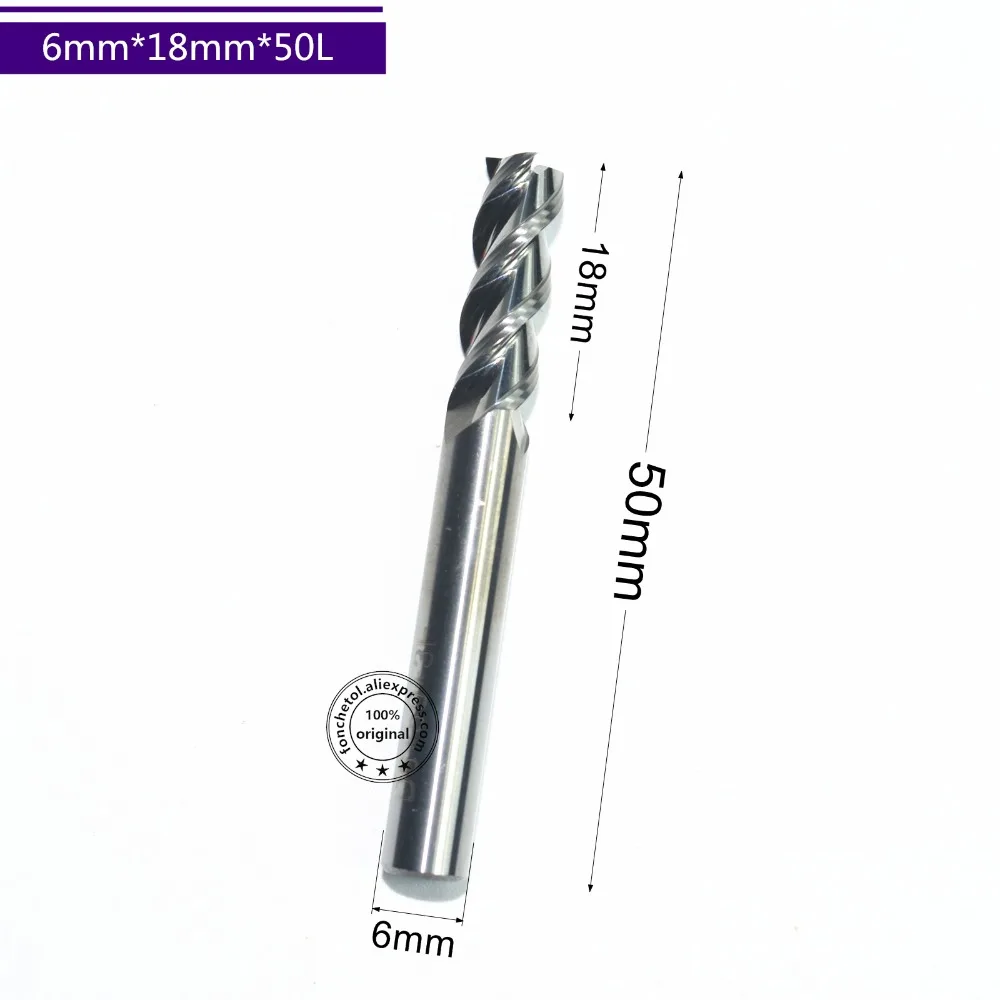 CNC & Metalworking Supplies φ4*12*φ4*50*3F Carbide End Mill Bits