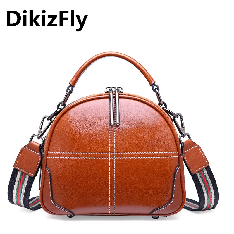 

DikizFly split leather shoulder crossbody bags ladies totes luxury handbags women bags designer messenger bag mochila feminina