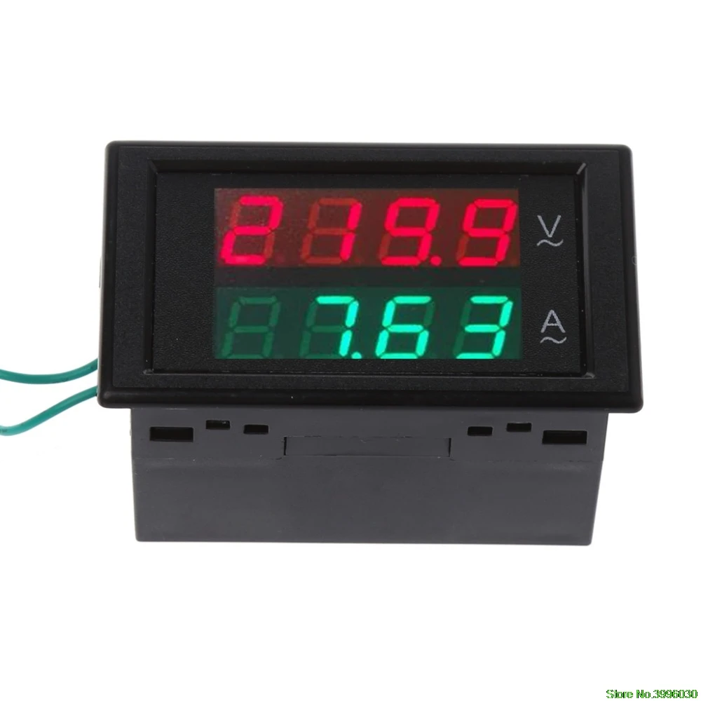 AC80 300V 100A цифровой амперметр вольтметр двойной светодиодный дисплей Вольт Ампер