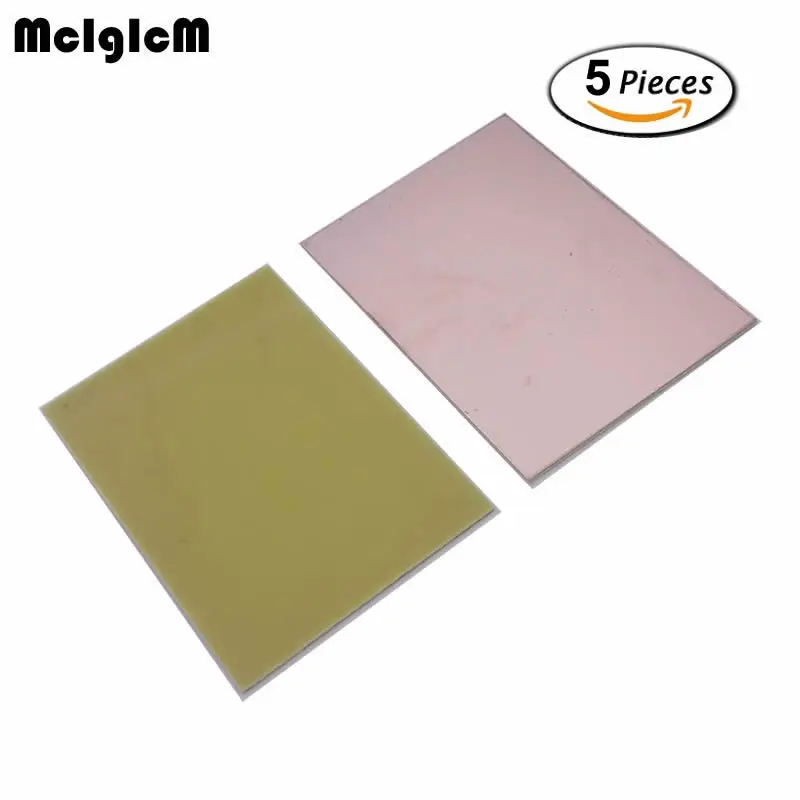 Mcigicm 5 шт. PCB FR4 7*10 на одной стороне Медь одетый пластины комплект DIY печатной платы ламинат плате 7x10 см - изображение