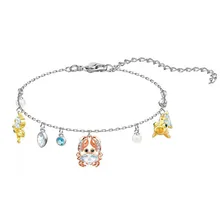 Амулеты серебряный модный браслет Swa 1:1 Подарки для женщин милый Краб Акула ювелирные изделия в богемном стиле