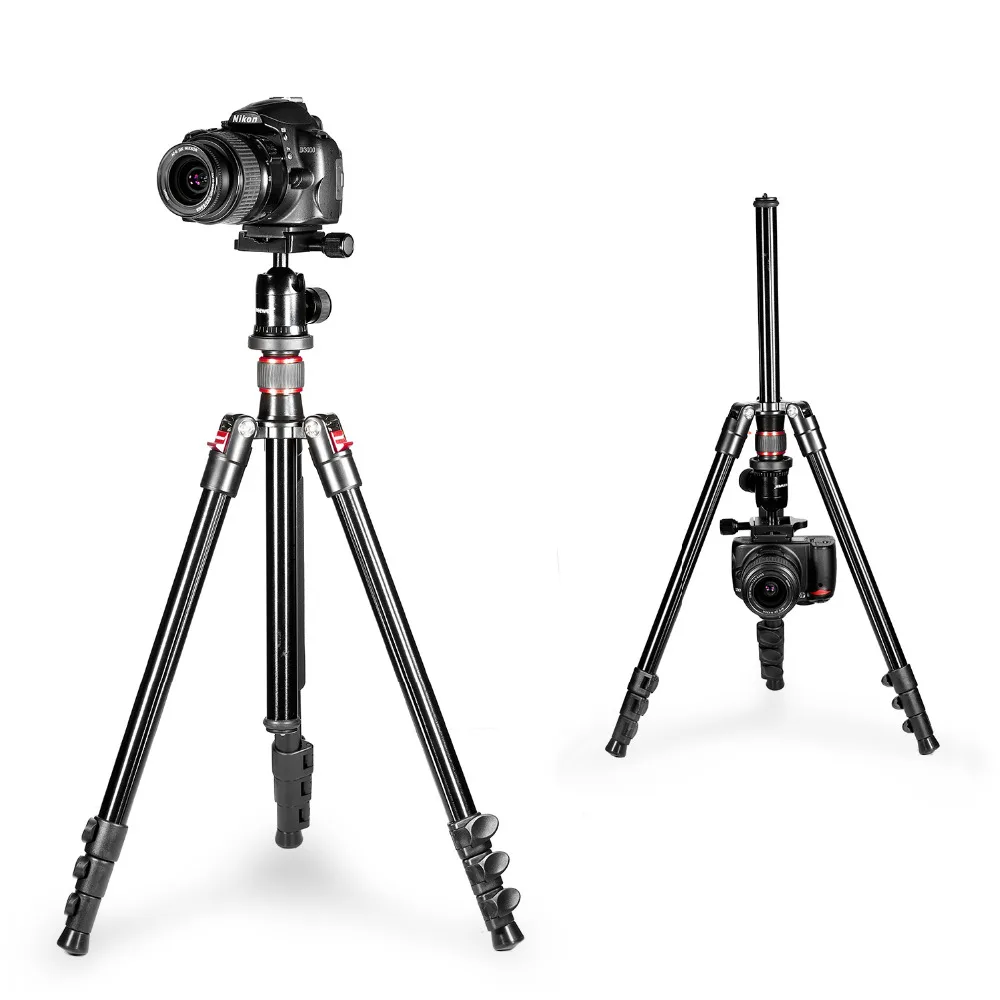 Neewer Portable Tripod 62 inches/158cm with 1/4-inch Quick Release Plate+Bubble Level Professional