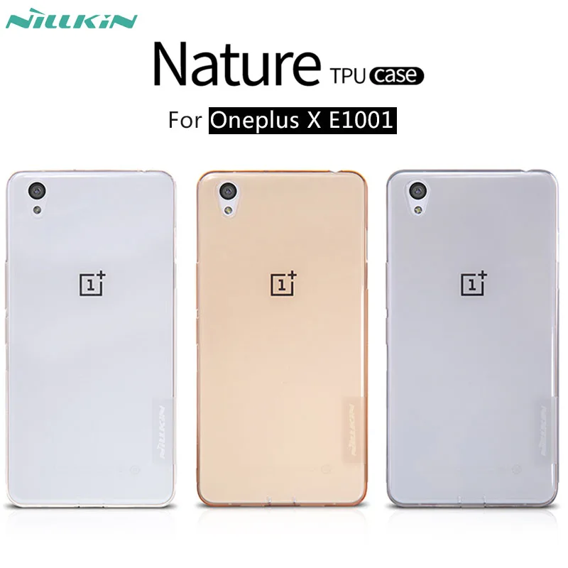 

For Oneplus X case Nillkin nature Transparent Clear Soft silicon TPU Protector case cover for OnePlus X E1001 5 inch phone cases