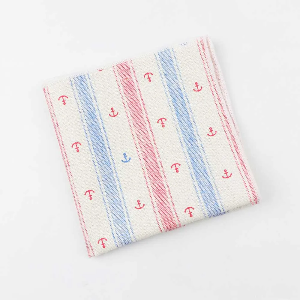 Волна клубника лист мультфильм печатных льняные носовые платки разноцветные носовые платки для мужчин Карманный квадратный стильный подарок Вечерние - Цвет: 9