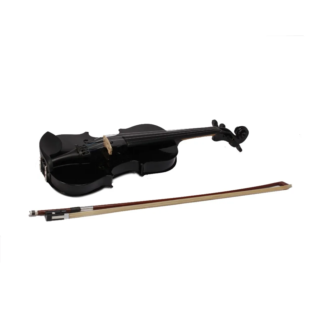 

2016 High quality Black Violin Violin 1/4 3/4 4/4 1/2 1/8 Sizes Available Violin in Full Set with Bow,Rosin and Case
