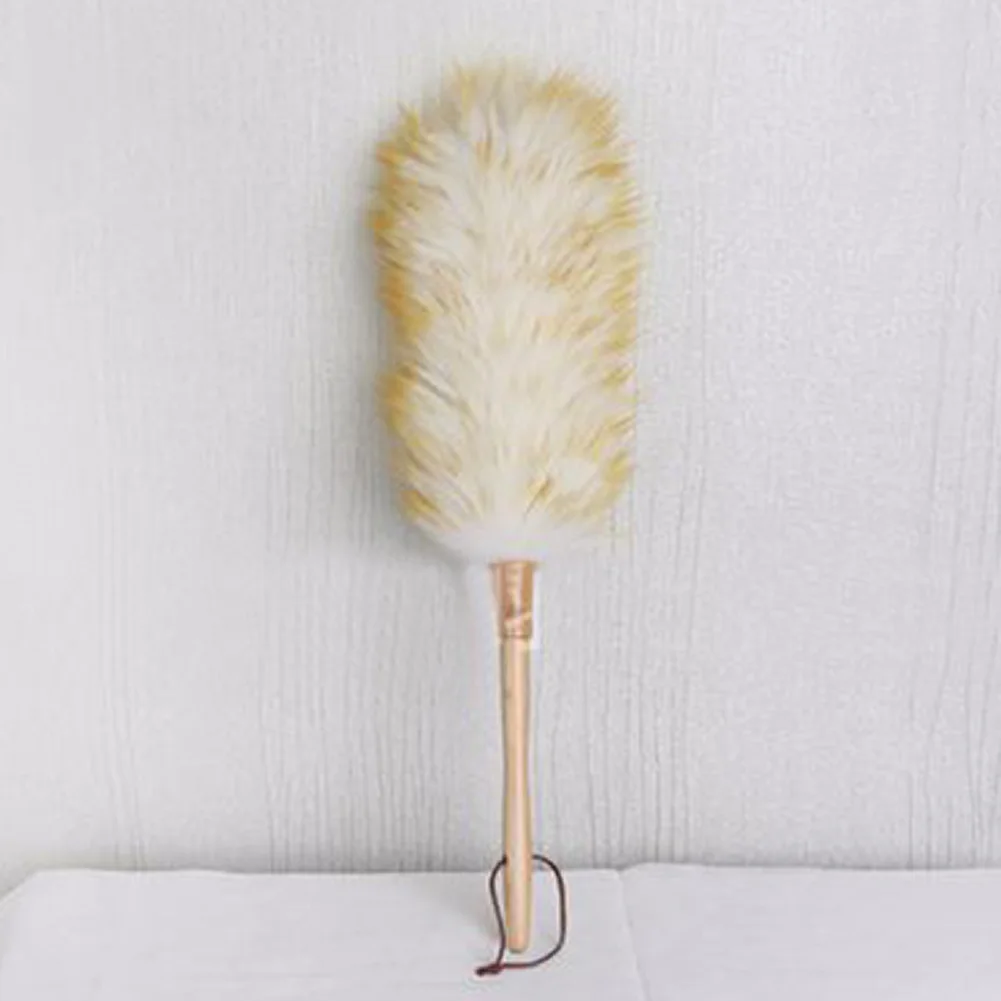 

Wood Handle Soft Furniture Lambswool Duster Non-static Dust Sweeping Car Sofa Hanging Rope Brush Modern Home Cleaning Long