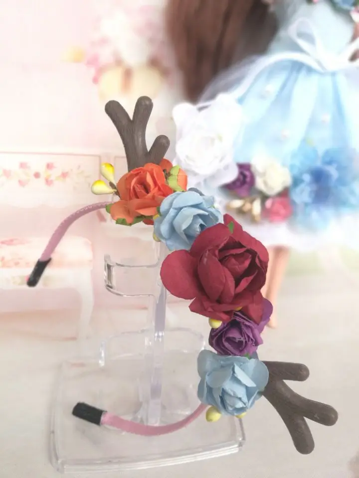 

Free shipping 1/3 1/4 1/6 scale BJD accessories Headbands for BJD blythe wig accessories Doll accessories Toys Christmas Gift
